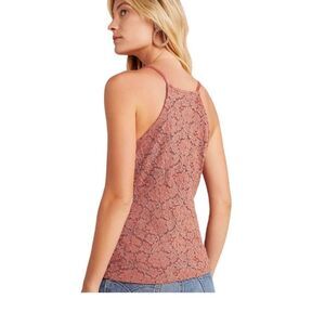 Anthropologie Sunday in Brooklyn  Pink Lace Sleeveless Tank Top size L